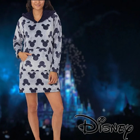 Disney | Mickey Mouse Lounger with Sherpa Hood Pajama | Size M - Picture 1 of 5